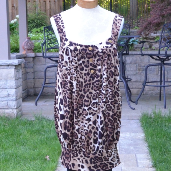 MARCIANO LEOPARD PRINT DRESS - Picture 3 of 7